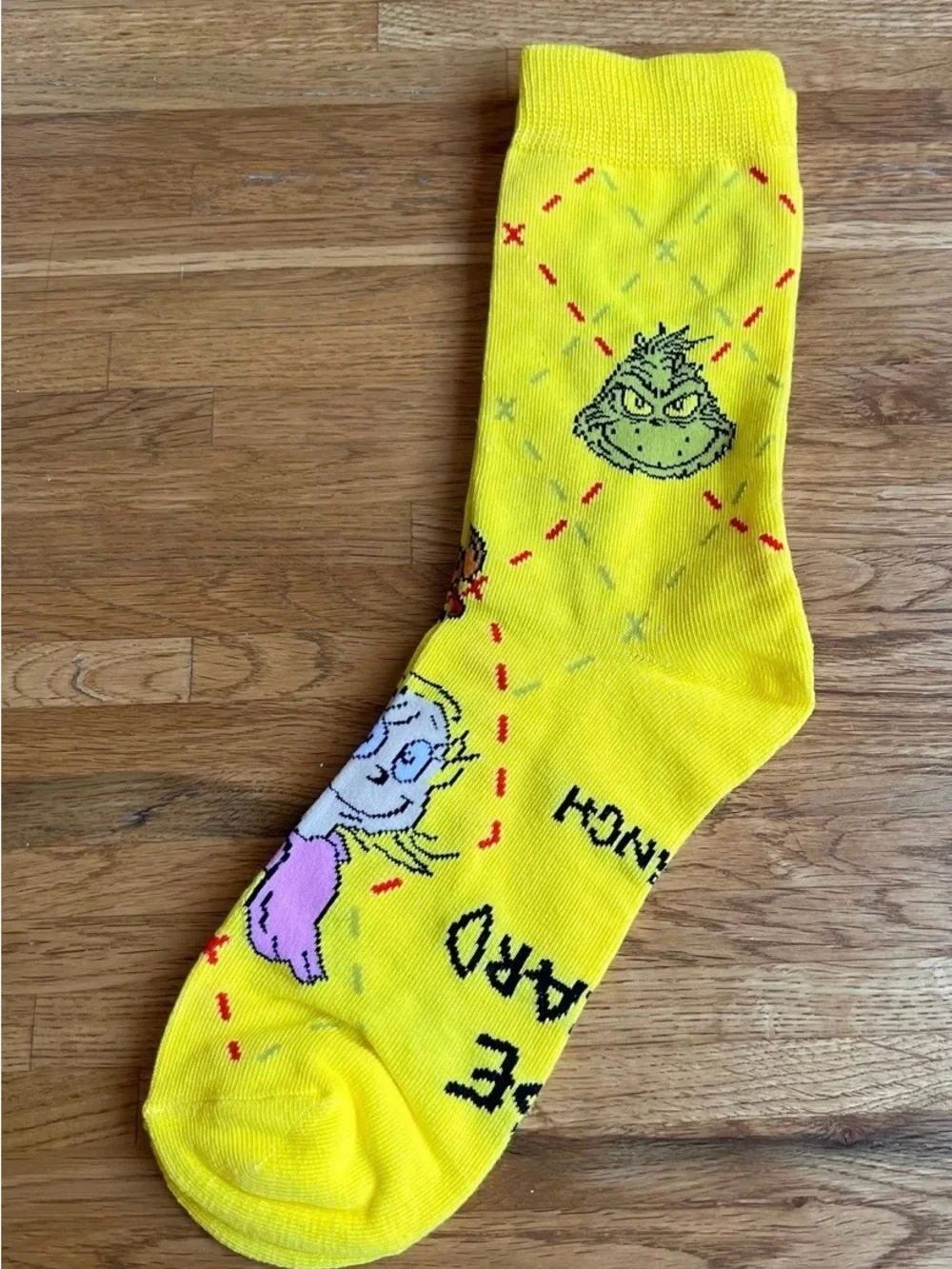 McDonald's Yellow Limited Edition Grinch Socks New